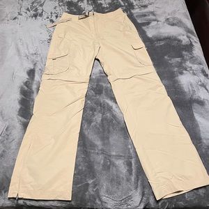 Pacific trail nylon zip off hiking pants